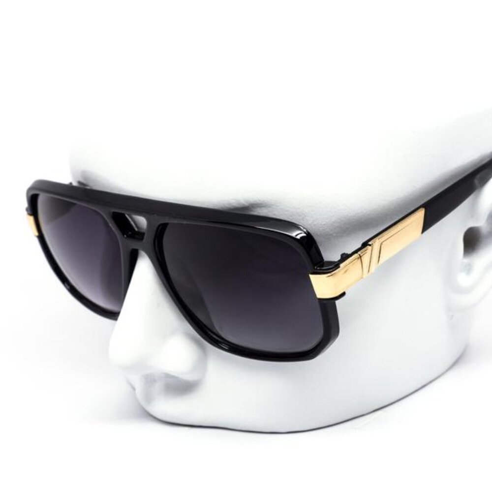 Men Sunglasses Black Lens Designer Shades Fashion Classic Hip Hop Rapper Square